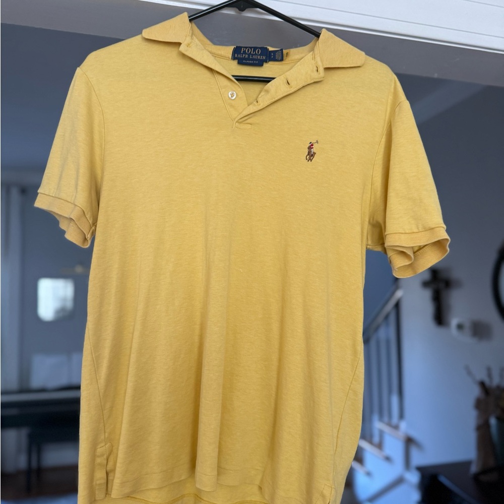 Ralph Lauren Yellow Polo Shirt for Men